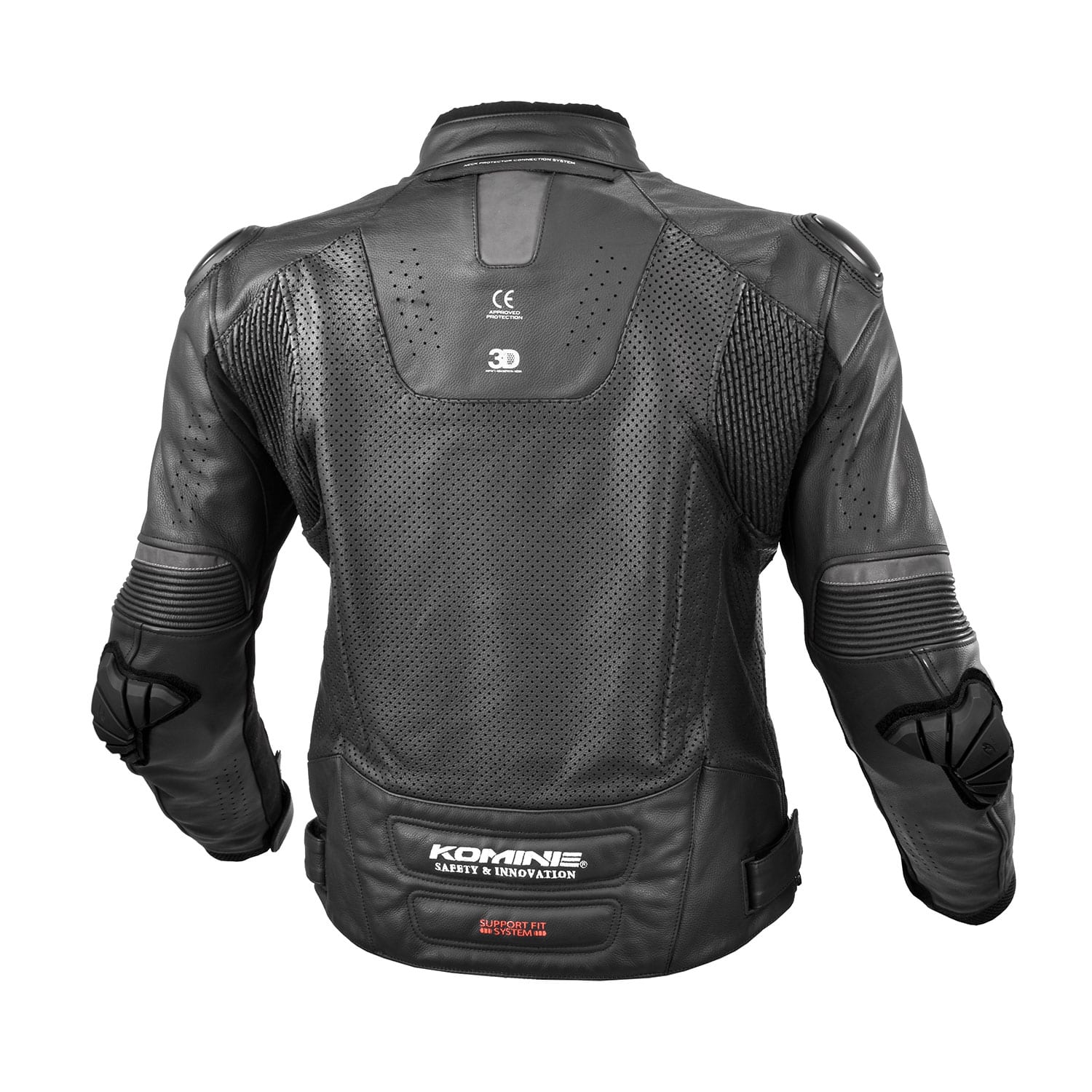 Komine LJ-536 Protect Leather Jacket -Black – Zarkie