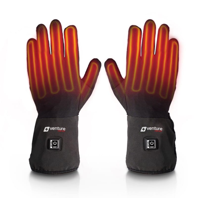 Heated Glove Liners for Men Women Winter Warm Electric Glove Liners,Orange S-XXL 