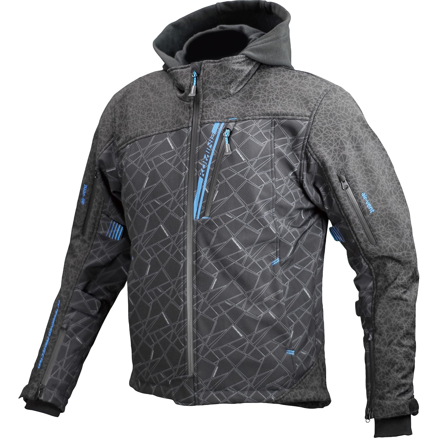 Komine JK-590 Protect Soft Shell Motorcycle Jacket- Romovable Hoodie