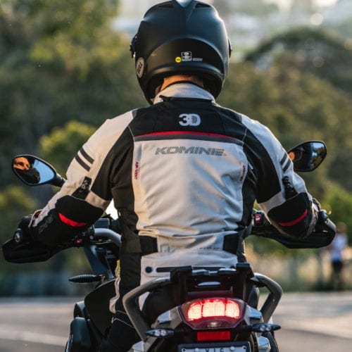 Komine JK-574 Full Year Touring JKT-RAMA II-Ivory