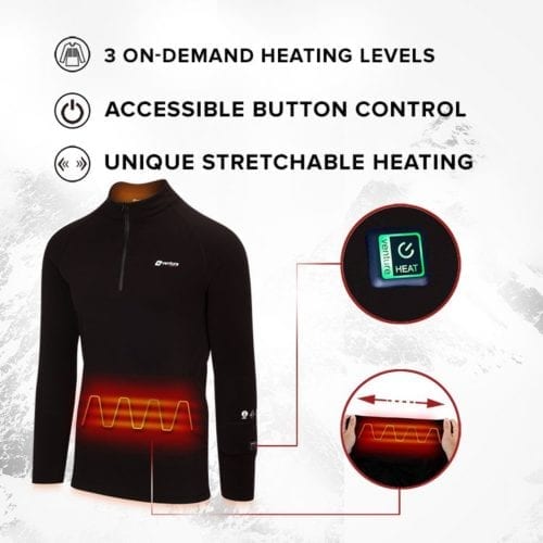 Men's Nomad Heated Baselayer Shirt - S Only