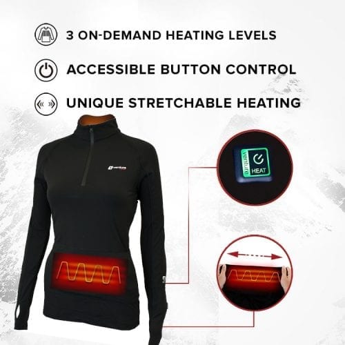 Women's Nomad Heated Baselayer Shirt - XL Only