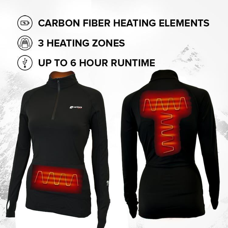 Gul Evotherm Fl Thermal Short Sleeve Top Black with thermal insulation Thermal Warm Heat Layer Layers