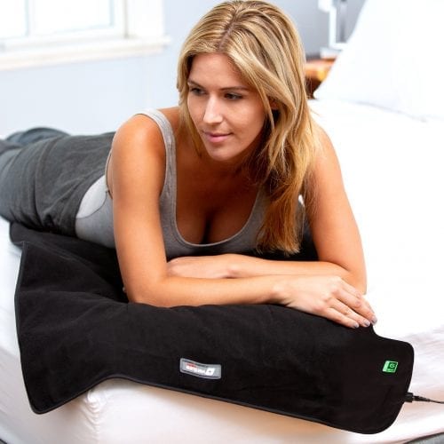 XXL 36" x 24" Deluxe Far Infrared Ray Heat Therapy Pad - Black