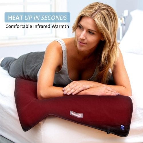 XXL 36" x 24" Deluxe Far Infrared Ray Heat Therapy Pad - Black