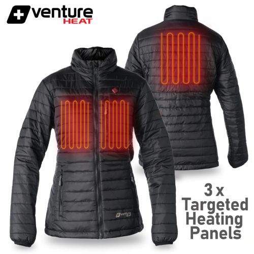 Women's Heated Insulated Puffer Jacket -S  Only