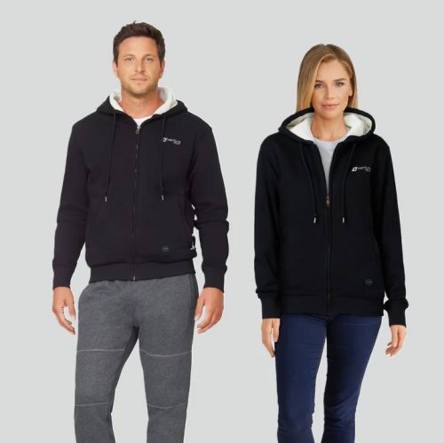 New - Unisex Transit 2.0 Heated Ultra Soft Hoodie with HeatSync™ - Black