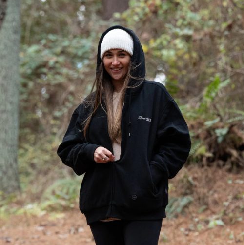 New - Unisex Transit 2.0 Heated Ultra Soft Hoodie with HeatSync™ - Black