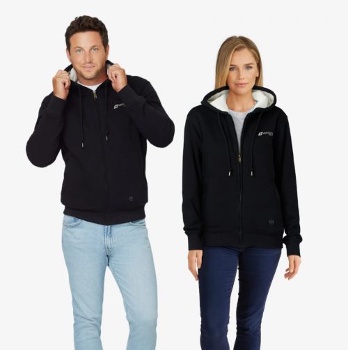 New - Unisex Transit 2.0 Heated Ultra Soft Hoodie with HeatSync™ - Black